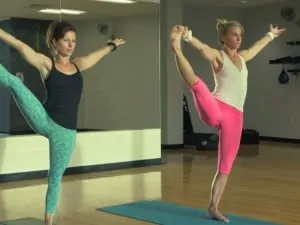 small photo of people doing yoga using tone-y-bands