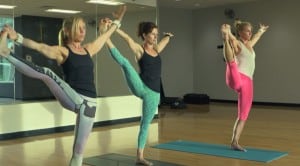 Image of people doing yoga using Tone-Y-Bands