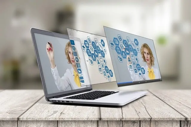 website video - laptop image