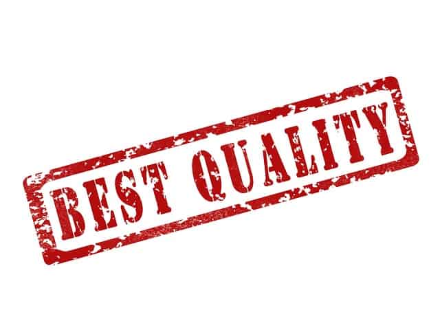 stamp stating best quality
